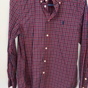 Men's Red Plaid Shirt